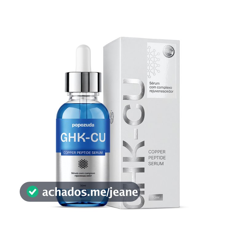 Sérum Facial GHK-CU Popozuda 30ml | Peptídeo de Cobre + Exossomos