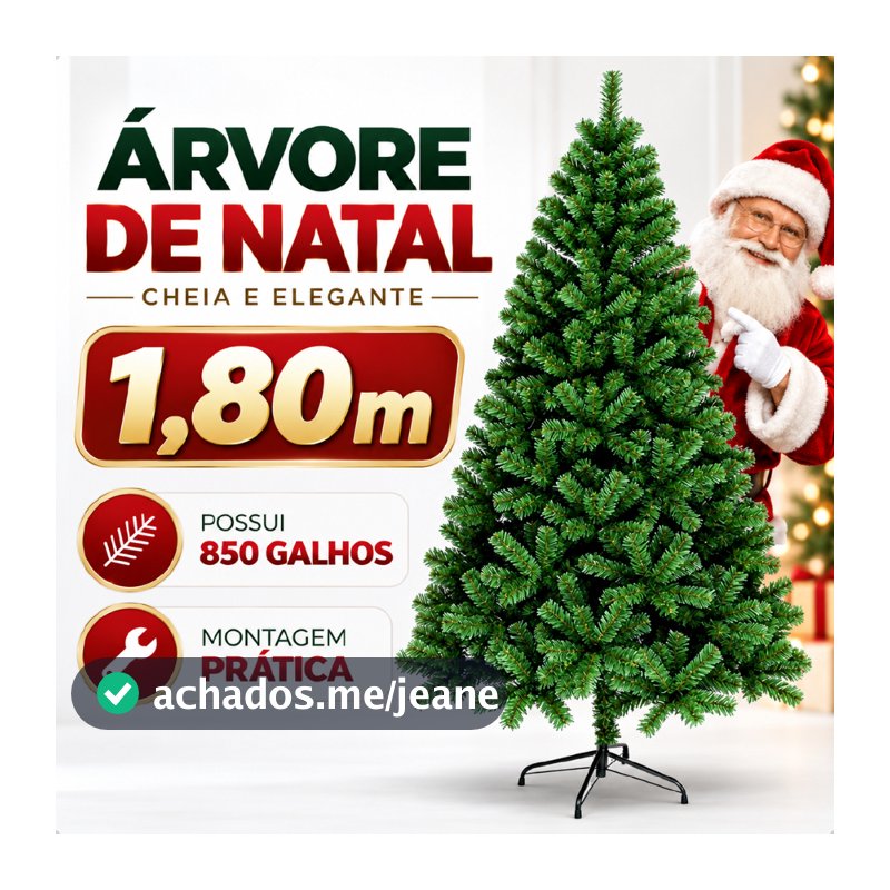 Árvore De Natal Pinheiro Canadense Luxo Base de Ferro 1,50m 1,80m 2,10m 2,40m Galhos Super Cheios Com Hastes Flexíveis