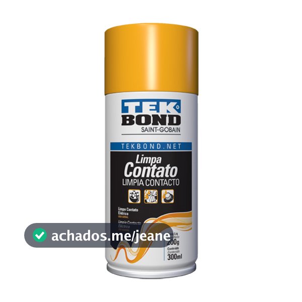 Limpa Contato Elétrico Eletrônico Conectores 300ml TekBond