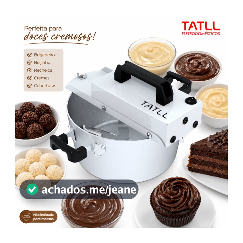 Panela Mexedora de Doces Cremosos Tatll 4 Litros com 3 Velocidades BIVOLT