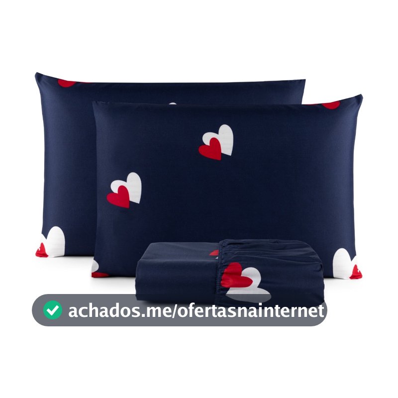 Jogo de Lençol Casal 200 Fios 3 Peças com Elástico Padrão Cama Box Toque Macio