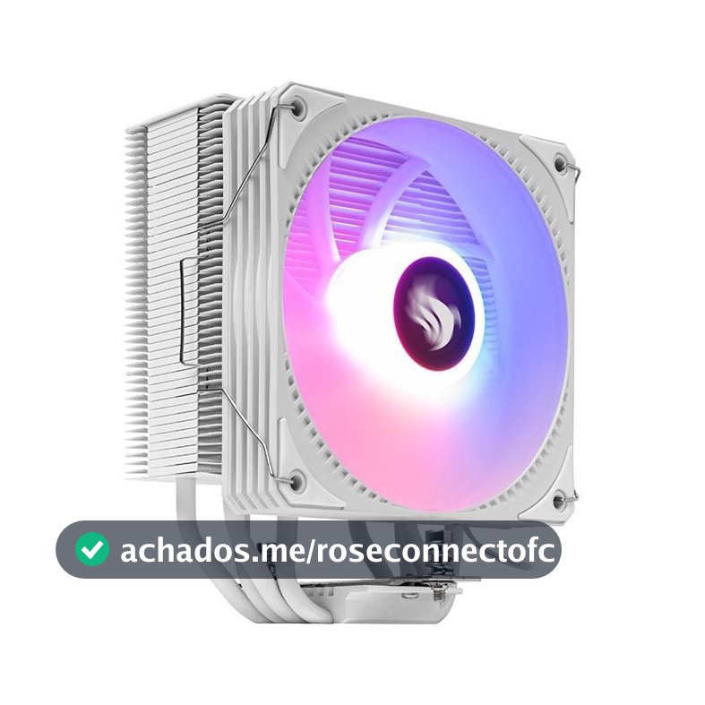 Cooler Para Processador Pichau Sage V2, RGB, 120mm, Branco, PG-SGEWH-RGB-V02