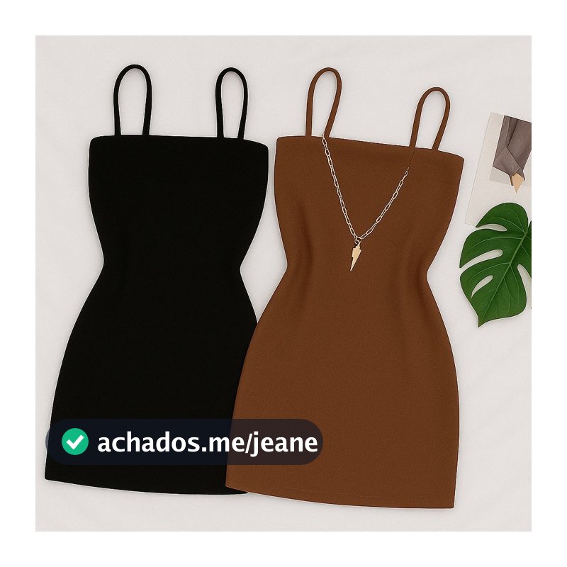 Kit 2 Vestidos Femininos Curto de Alicinha Tubinho Gringo Balada Reto colado