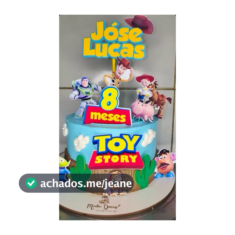 Topo/Topper De Bolo Toy Story MOD01, Premium, Clean, sem camadas. PERSONALIZADO COM NOME E IDADE!