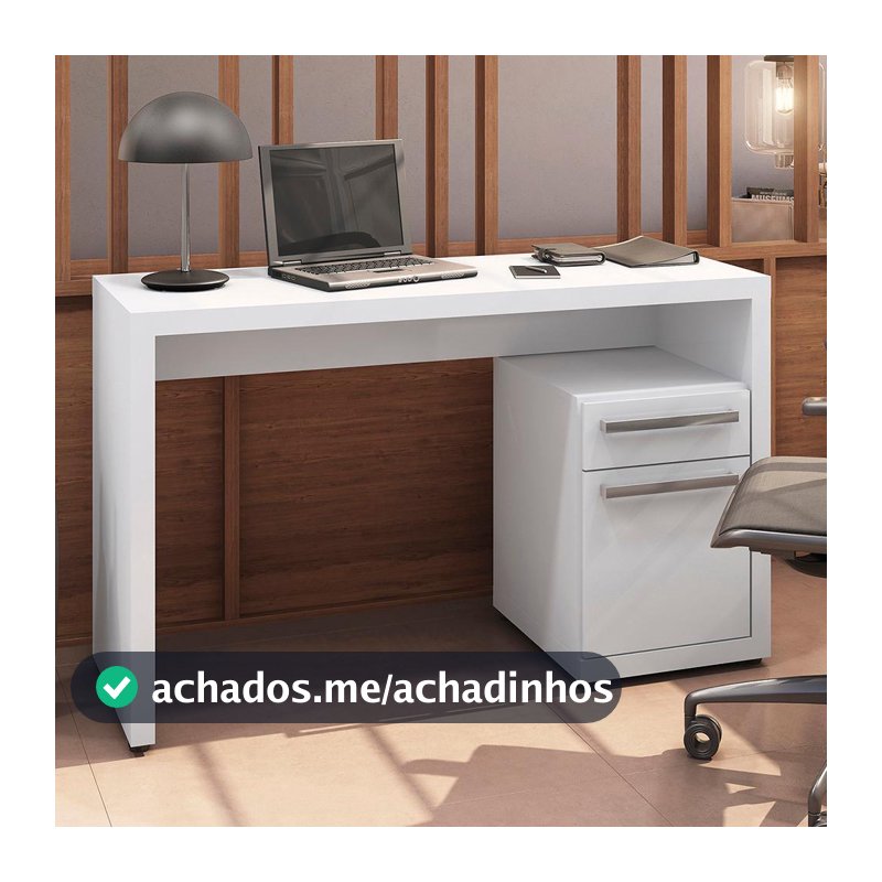 Mesa de Escritório Escrivaninha 1 gaveta 1 porta BR 120cm