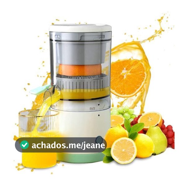 Espremedor De Laranja Frutas Elétrico Portátil Bivolt Extrator Recarregável USB