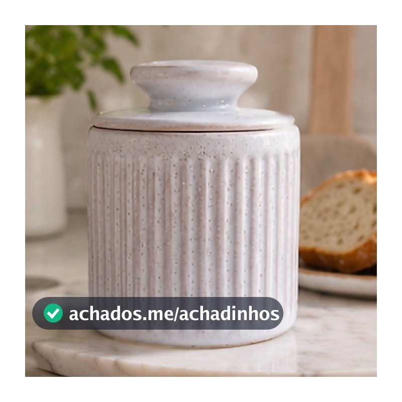 Manteigueira Francesa de Cerâmica Mesa Posta Decoração