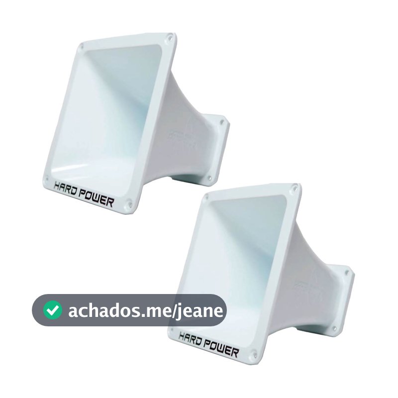 PAR BOCAL CONE CORNETA HARD POWER ALUMINIO L 2020 PARA DRIVER PARAFUSO 2 POLEGADAS LOGO PRETA