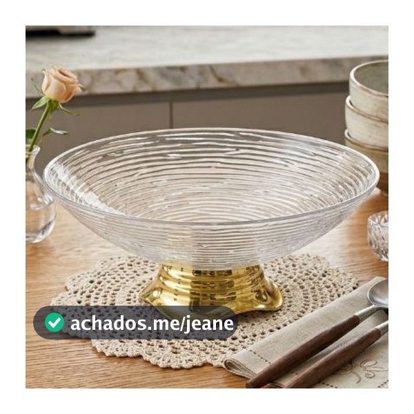 Fruteira Saladeira Organizador Multiuso De Frutas Tipo Aparência de Vidro Transparente Resistente Saladeira de Acrilico