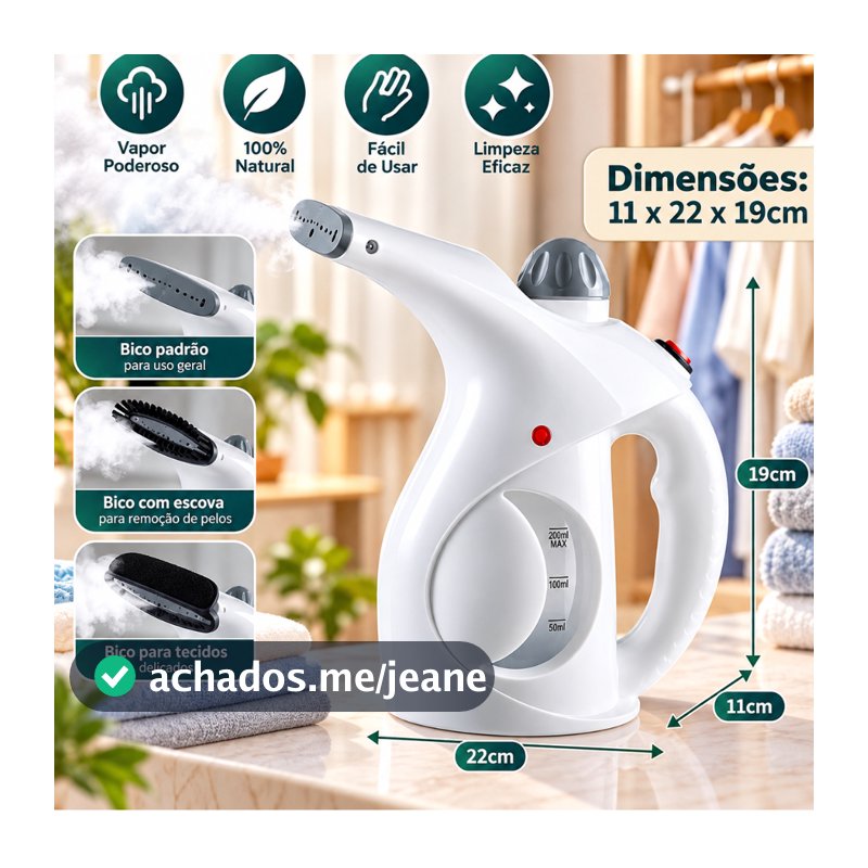 Passadeira A Vapor Passar Roupa Voltagem 110V220V 200ml Elimina Ácaros Odores De Roupas Estofados Cortinas Ferro a Vapor