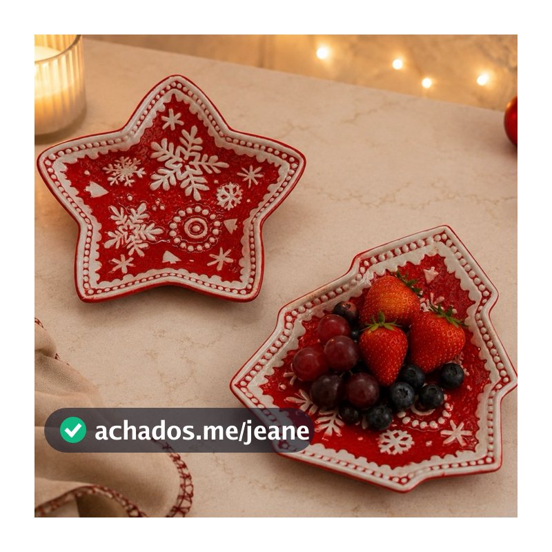 Petisqueira De Natal Gingerbread 17cm Bowl De Porcelana