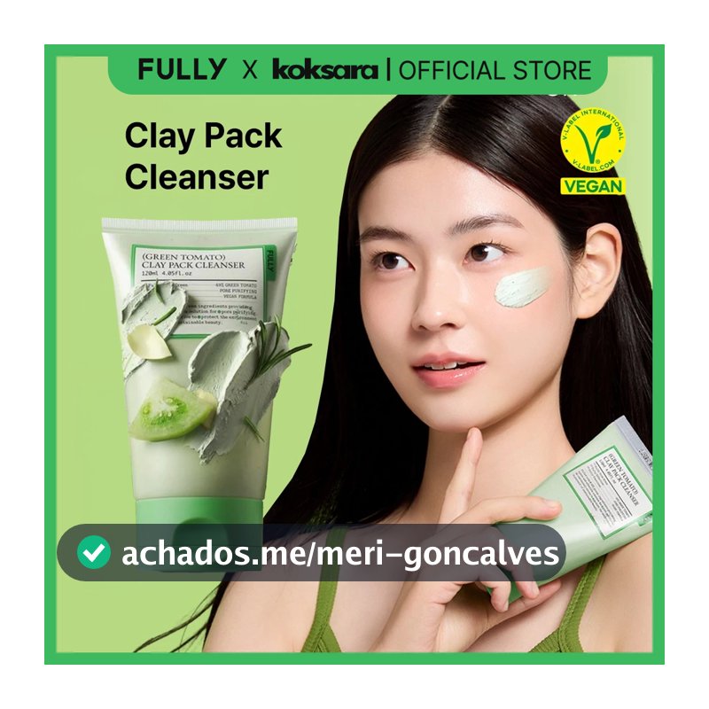 [OFFICIAL] FULLY Green Tomato Clay Mask Cleanser 120ml, 30ml