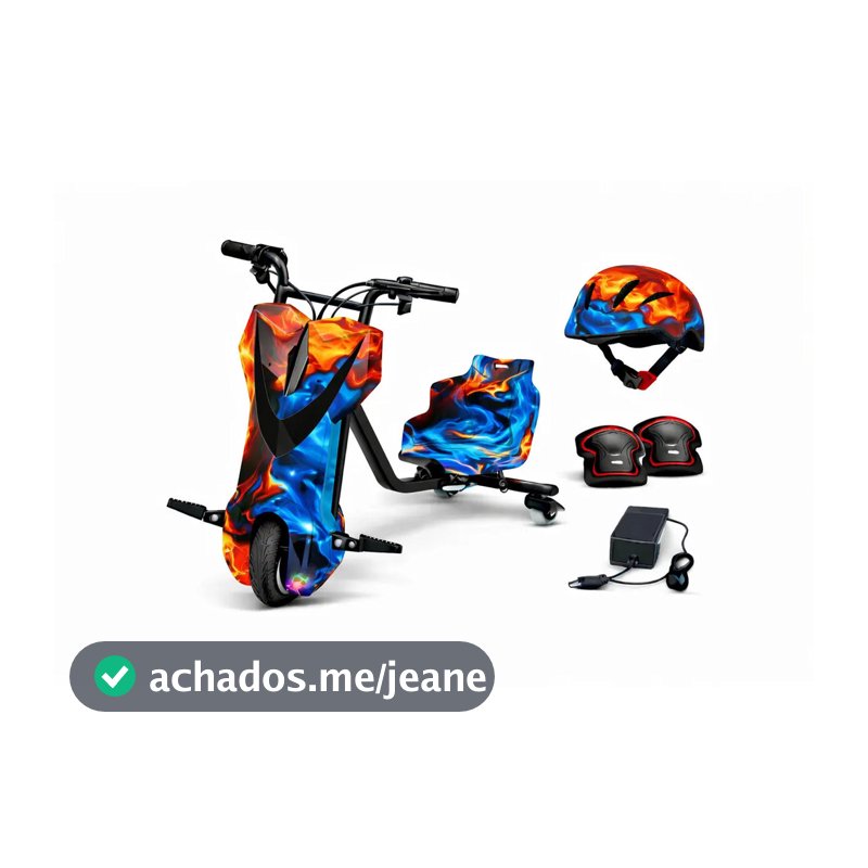Triciclo Eletrico Drift Firewater 3 Velocidades 36v Infantil Zippy