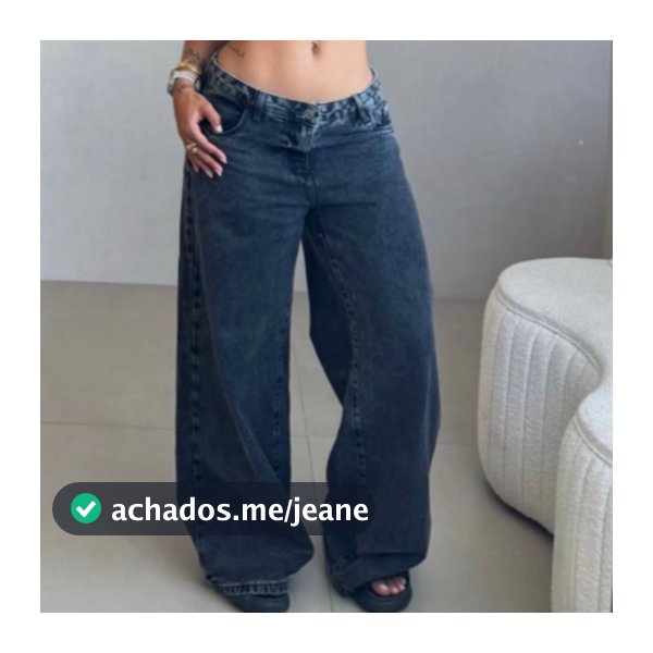 Calça Wide Leg Jeans Feminina Atemporal com Caimento Perfeito e Muito Estilo