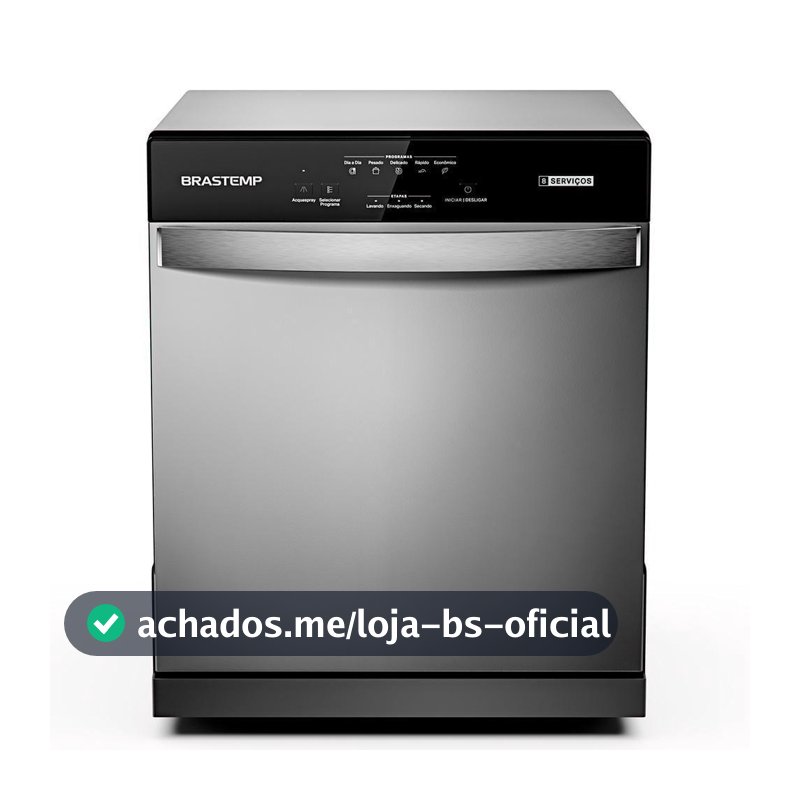 Lava Louças Brastemp 8 Serviços BLF08BS Cinza