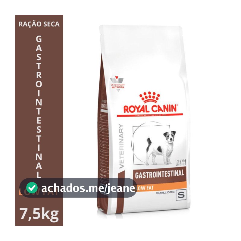 🐕Ração Royal Canin Gastrointestinal Low Fat 1,5kg ou 7,5kg - Cães c/ Problemas Digestivos - Dieta
