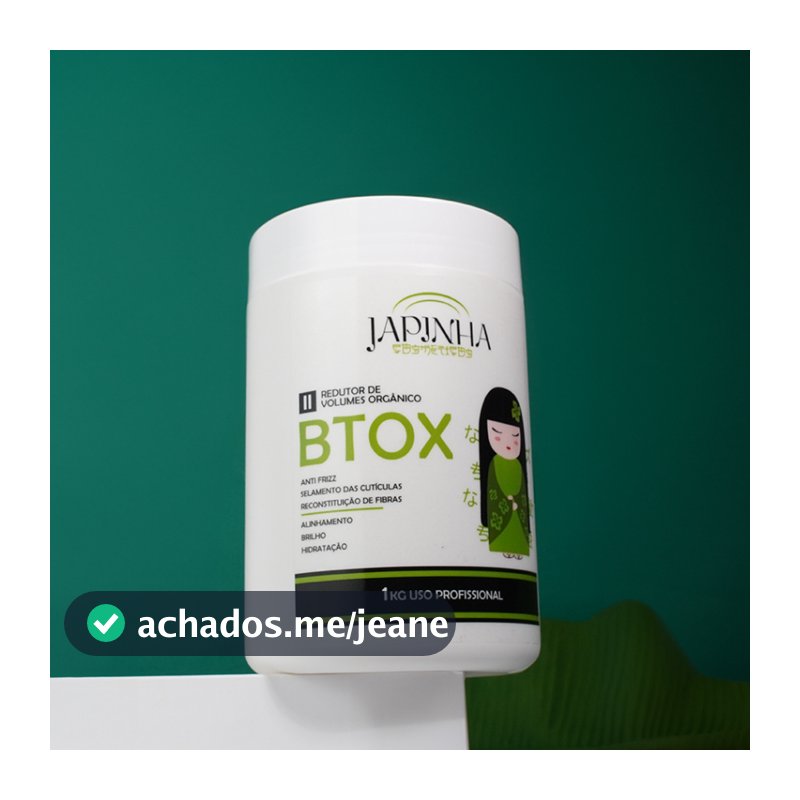 Japinha Btox Orgânico Vegano Profissional -Redução De Volume