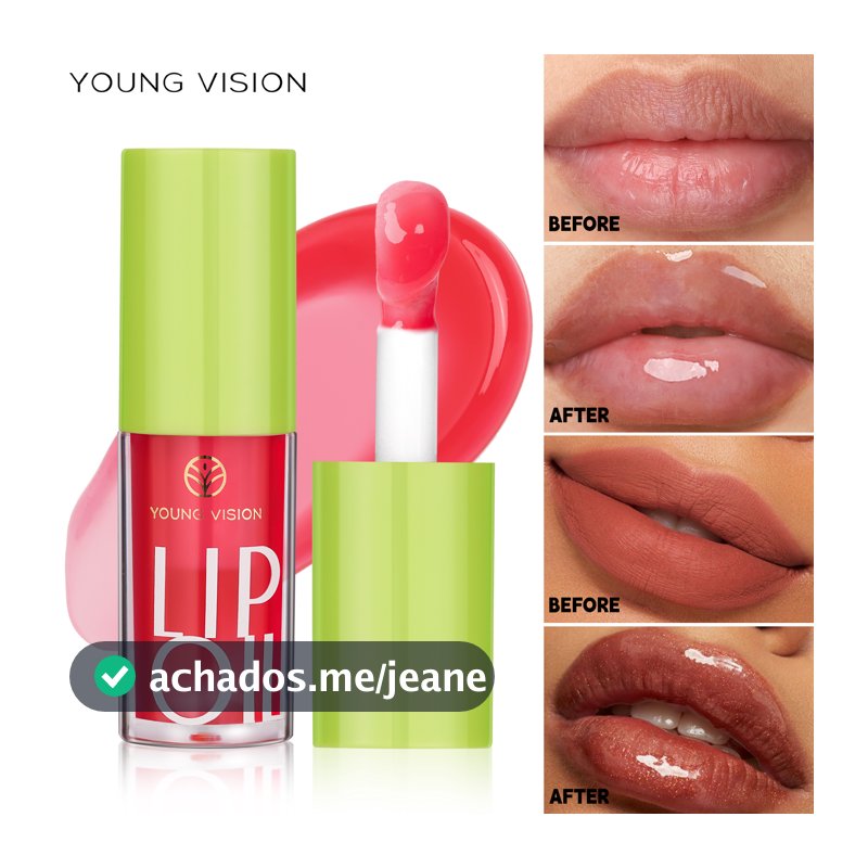 YOUNG VISION Óleo Labial De 6 Cores Para Maquiagem Barata : Brilho Transparente , Esmalte Hidratante , Aplicador De Pinc