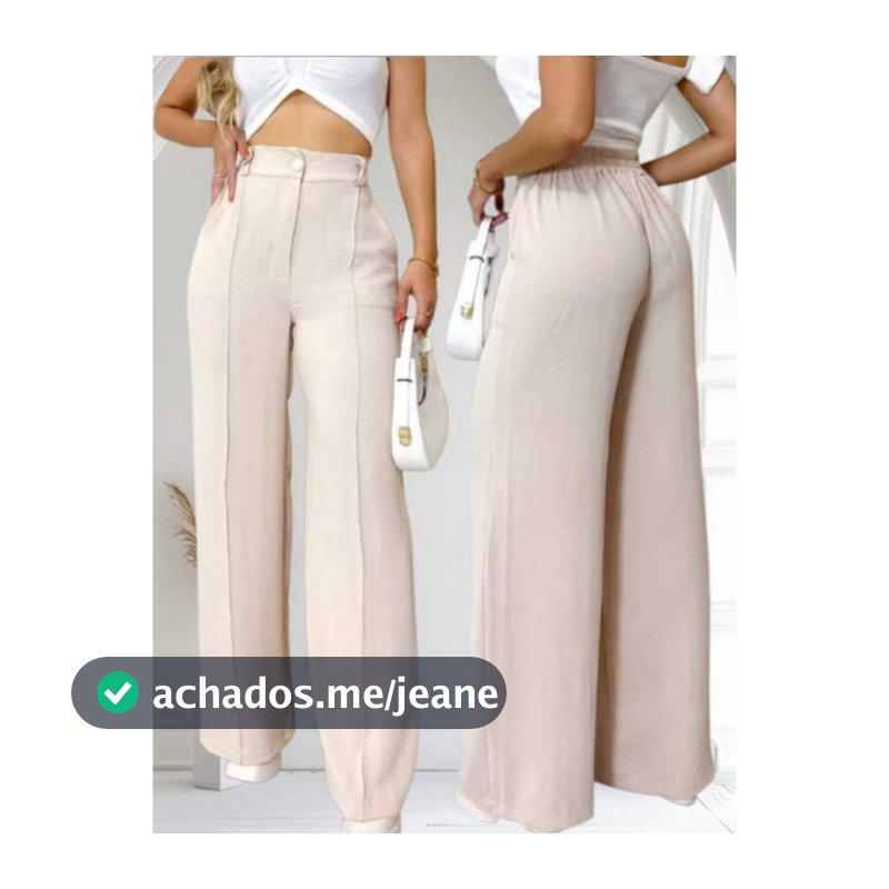 CALÇA PANTALONA FEMININA DUNA COM FORRO E BOTÂO TENDENCIA 2026