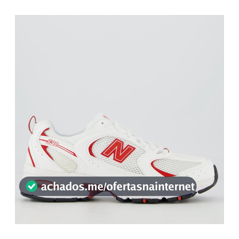 Tênis New Balance 530 Feminino Branco e Vermelho