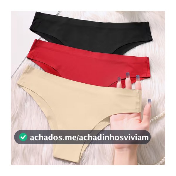 KIT Calcinha Corte a Laser  Não Marca Escolha a Cor Sem Costura Premium Conforto moda intima
