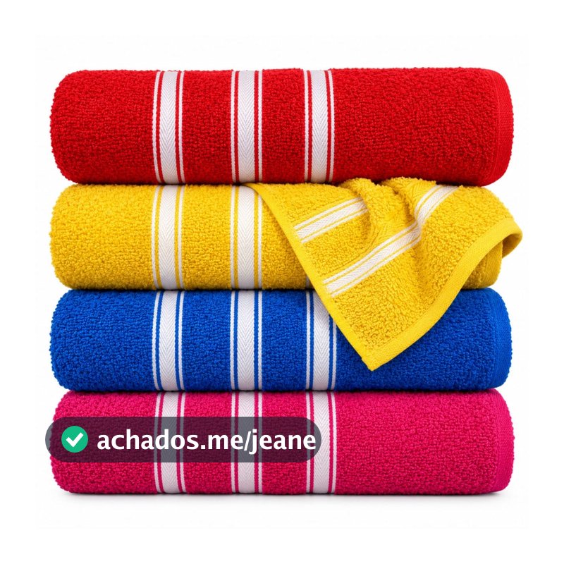 Kit 4 / 2 Toalha Banho Grande 100% Algodão 4 Unidades Felpuda Macia Confort Toque Macio Cores Sortidas