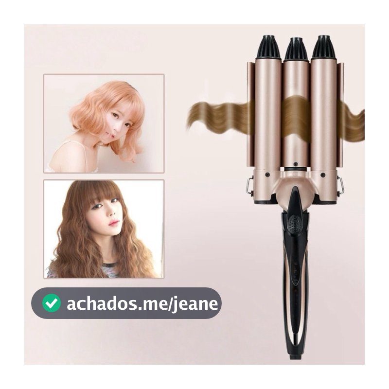 Modelador de cachos tri ondas Tri-ondas modelador 22cm de diâmetro