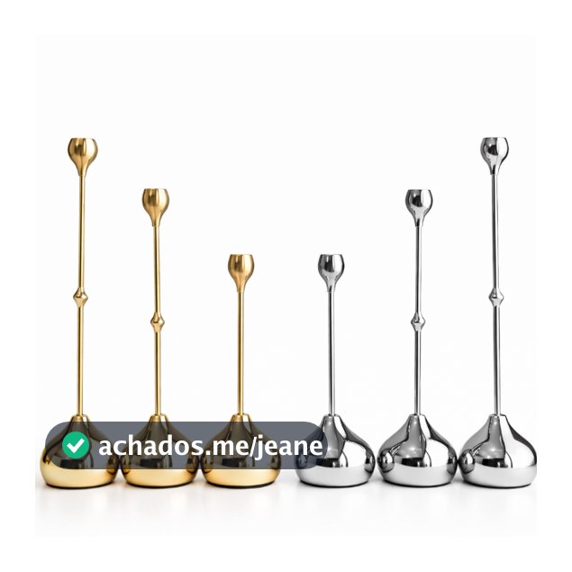 Kit 3 Castiçal Suporte de Velas Metal, Decoração sala, quarto, Casamento, altar, presente, Halloween