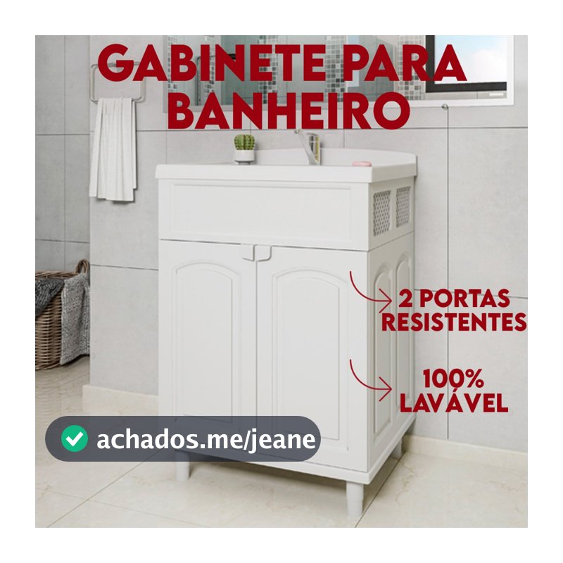 Gabinete Com Armário Gab Max Gabinete Com Cuba Gabinete Para Banheiro de Plástico Astra