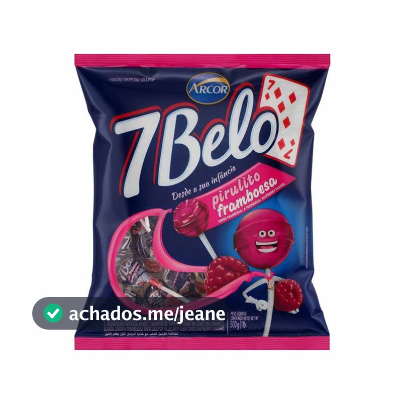 Pirulito Framboesa 7 Belo 500g - Arcor