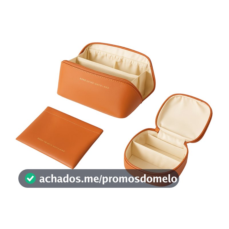 Kit 3 Nesessaires Organizadores Para Viagem Cosmético Maquiagem Skincare ATP01-3