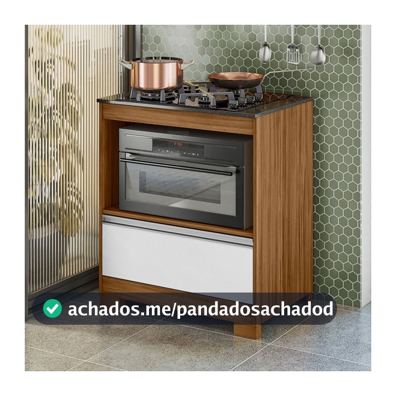 Armário de Cozinha para Cooktop Mari 1 Gaveta - Pnr Móveis Móveis