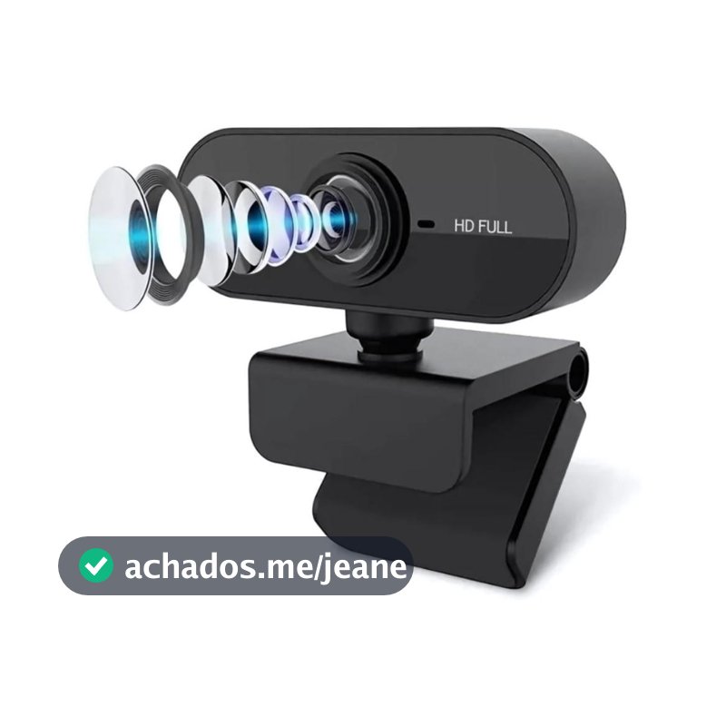 Webcam Full Hd 1080p Microfone Pc Notebook Home Office Nova Pronta Entrega