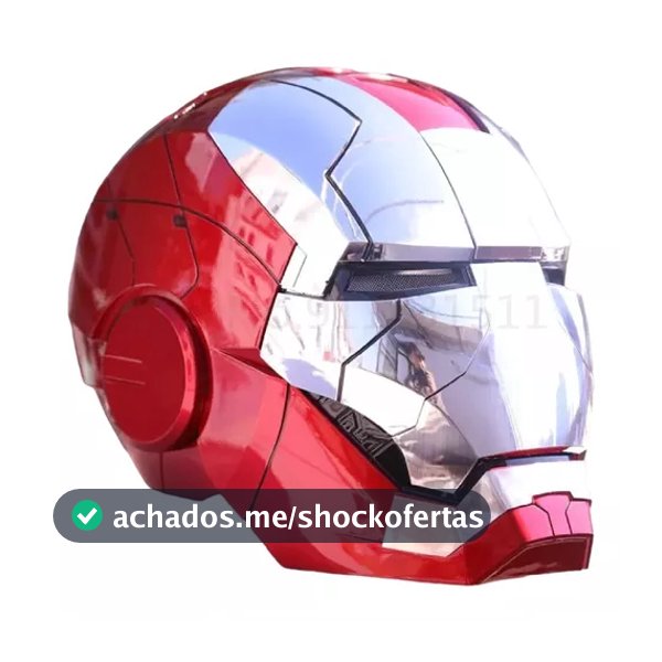 Capacete Homem De Ferro Eletrônico Brinquedo Iron Man C/ Voz