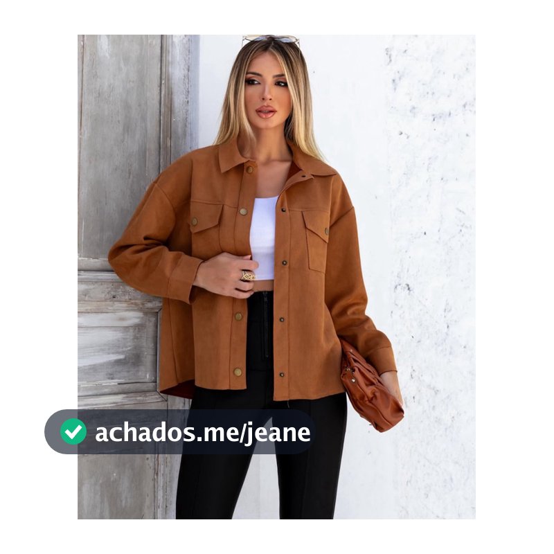 Jaqueta Suede Feminino Moda Inverno