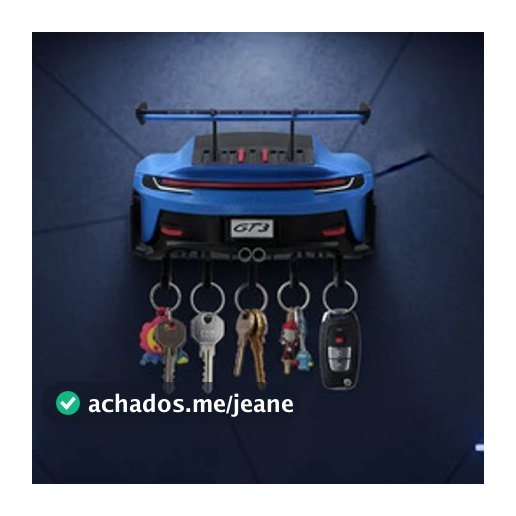 Chaveiro Suporte de chaves Porsche GT3 RS 911 Turbo Decoração Garagem Oficina