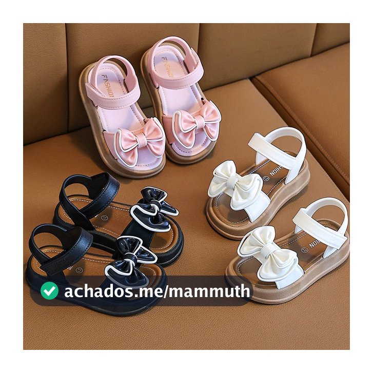 Sandálias Infantis Elegantes Princesa Princesa de Laço de Menina Sapatos Luz Suave