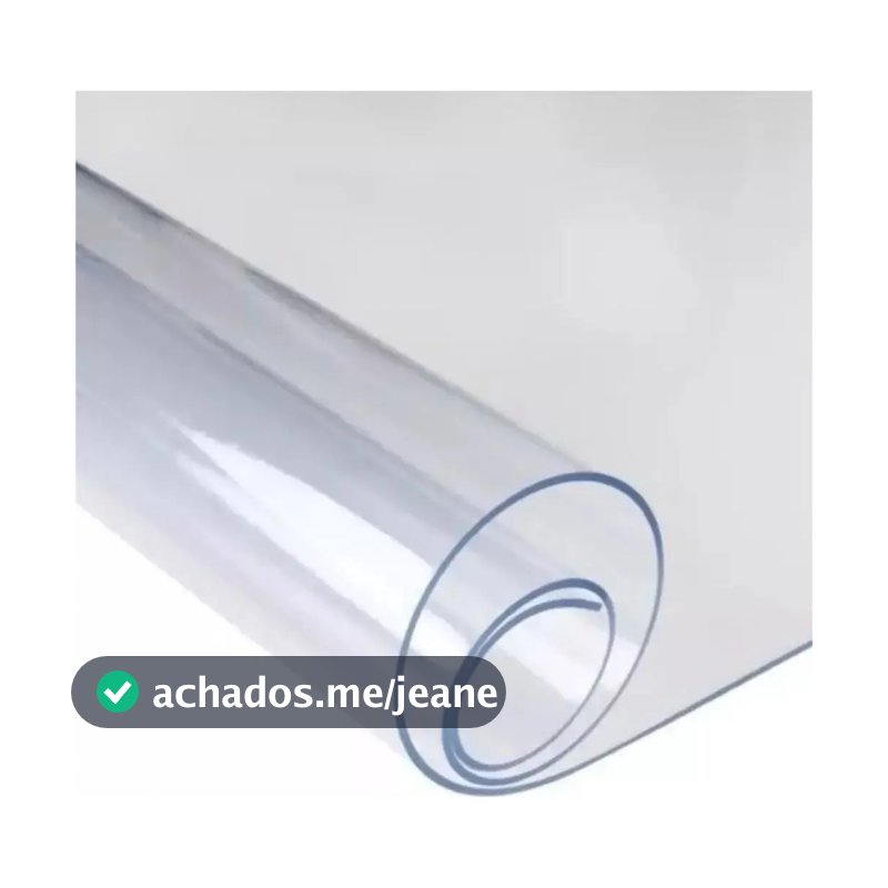 Chapa Placa PVC Transparente Cristal 120x60cm 0,30mm e 0,50mm