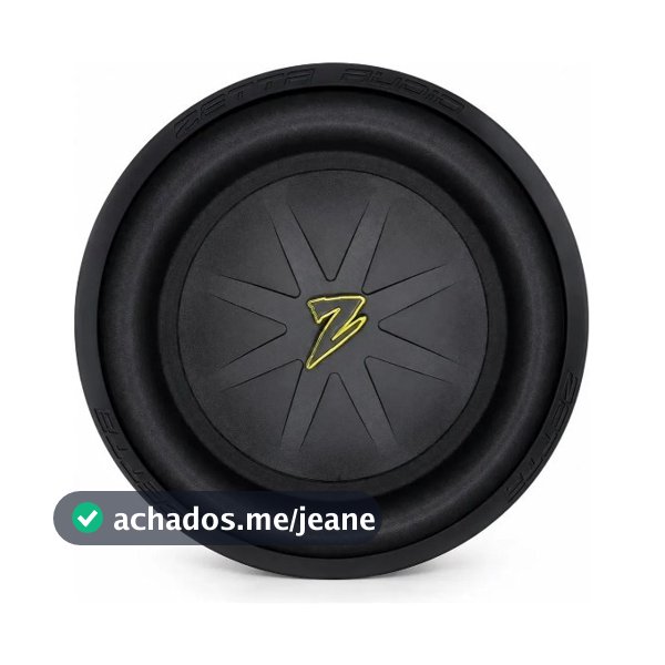 Subwoofer Zetta Audio V-12 950wrms 4ohms 12 Polegadas - Lançamento