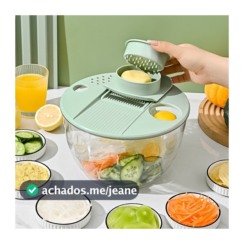Centrífuga Salada De 5 Litro Seca Verduras Manual Secador Com Travas Separador Corte Frutas Multifuncional
