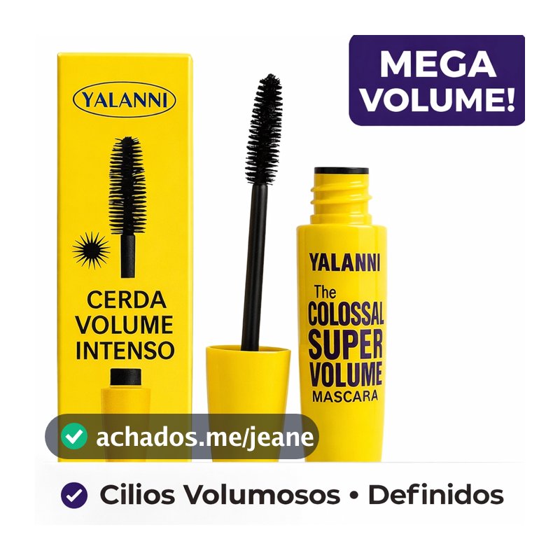 Rímel Máscara de cílios 5D Colossal - À prova d'água, Duração 48h. Yalanni