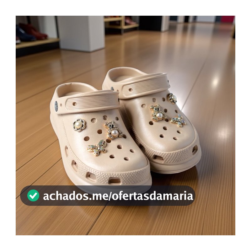 Sandália Chinelo Babuche Feminino Yvate com 6 Botons Removíveis