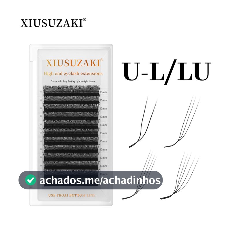 XIUSUZAKI Novo L/LU (M) Curl U Ehape Extensão De Cílios 3D/4D/5D Fox Eye Estilo