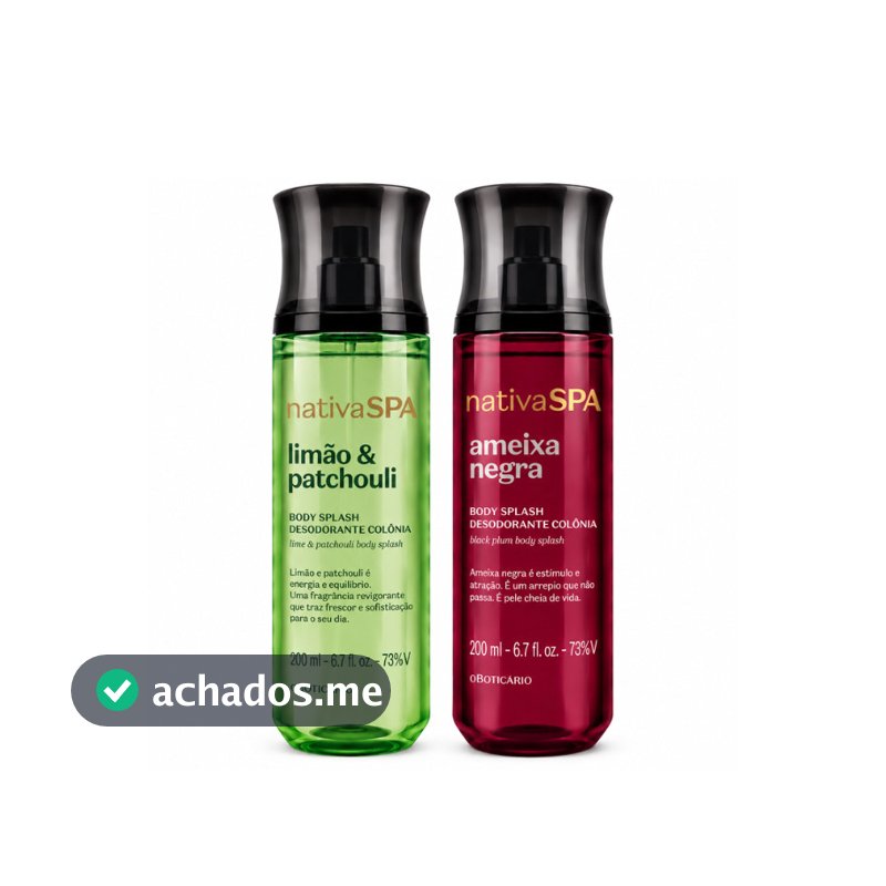 Nativa SPA Kit Body Splash – 2 Unidades de 200ml