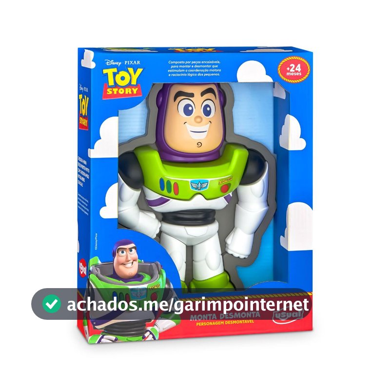 Monta Desmonta Buzz Lightyear Toy Story Disney Pixar - Brinquedo Infantil