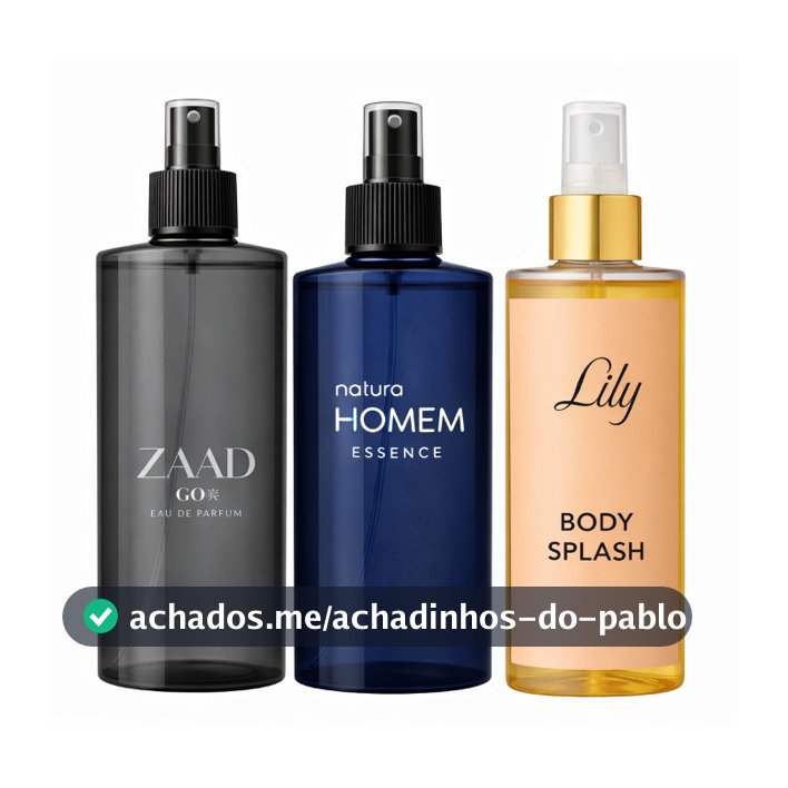 BODY SPLASH PERFUME - HOMEM, ZAAD, LILY