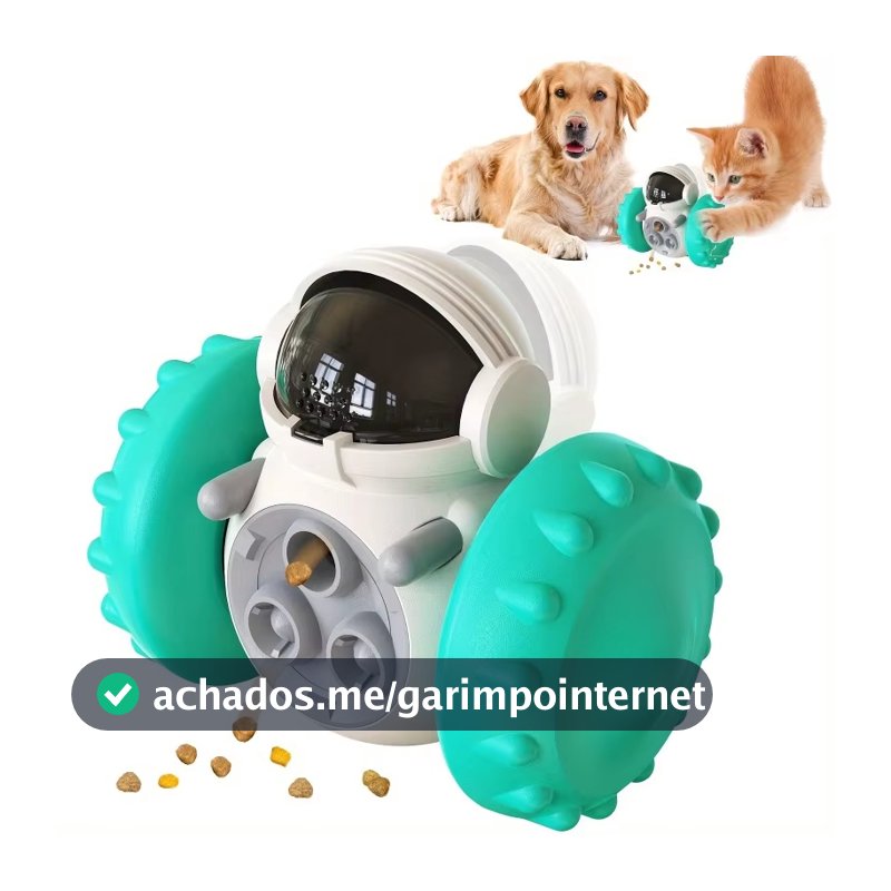 Brinquedo Interativo Gato E Cão Alimentador De Ração Pet