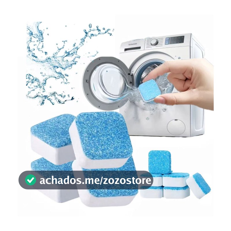 Limpador de máquina de lavar, 2/5/8/10/12pcs comprimido efervescente sólido para remover manchas