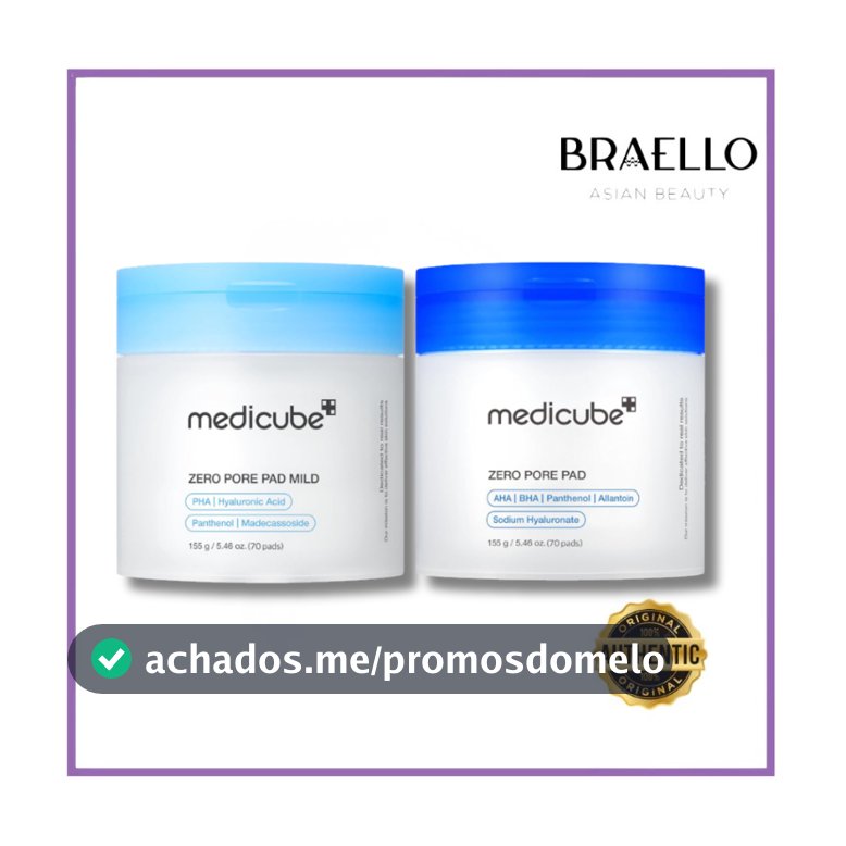 Medicube Zero Pore Pad 2.0 E Mild  (Almofadas De Toner) 155g