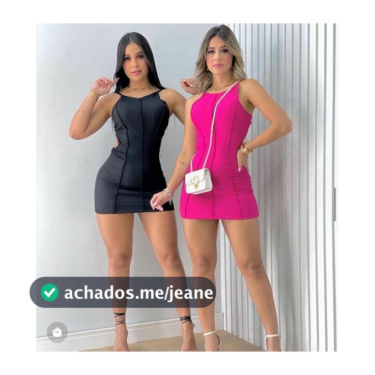 Vestido Canelado Costas Nuas Básico Tubinho Moda Feminina